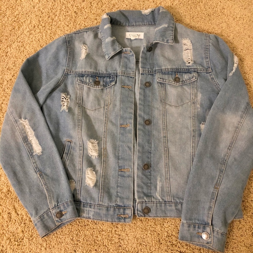 Distressed Jean Jacket!